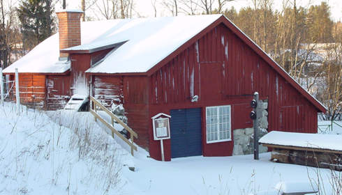 Vinter vid Kungsgårdens smedja (foto: Lars Forslin)